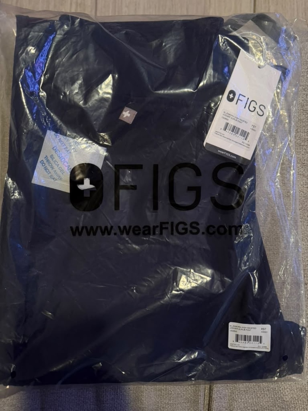 NWT! Navy blue Zamora high waisted jogger scrub pant XS Tall